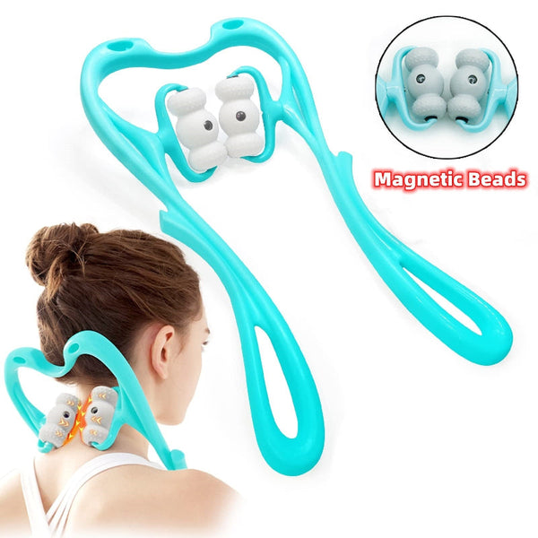 Neck Massager For Pain Relief Deep Tissue 360 Degree Roller With Pressure Points Massagers
