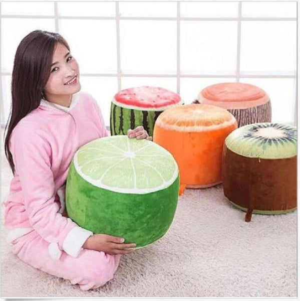 Cute Cartoon Fruit Inflatable Stool Children's Chair Benches & Stools