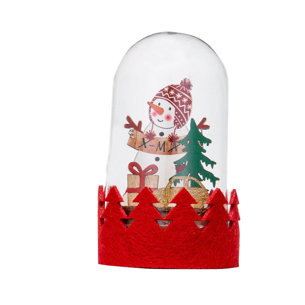 Christmas Decoration Led Wooden Figurine Cartoon Santa And Reindeer Window Display Seasonal Decorations
