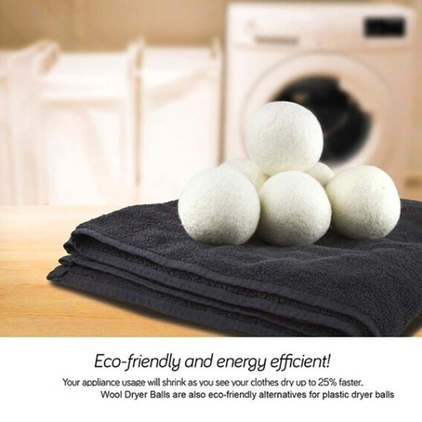 6Pcs 6Cm Wool Tumble Dryer Anti Static Balls Reusable Laundry Accessories Laundry Ball