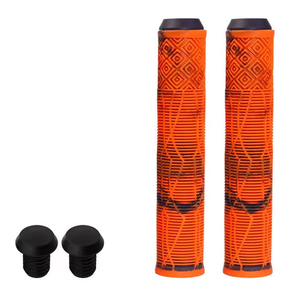 165Mm Bike Handlebar Grips (Soft Rubber) Bikes/Scooters/Mtb Colored Plugs Handlebar Grips Tape & Pads