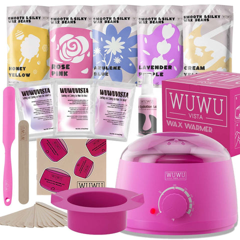 Waxing Kit Wuwuvista 23 Items Hair Removal With Warmer And Beads Hair Removal Wax