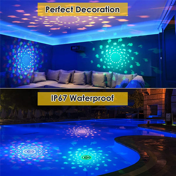 Led Floating Fish Mini Projector Bath Pool Light Pool & Spa Lights