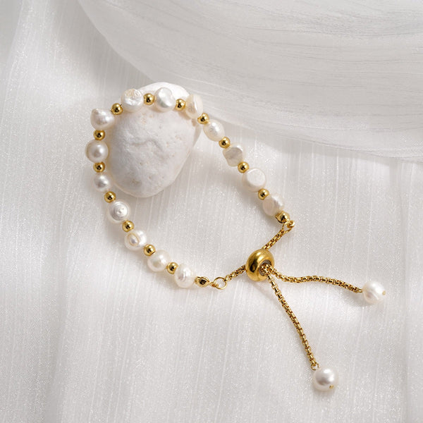 Veile Studios Irregular Pearl Bracelet Female Bracelets
