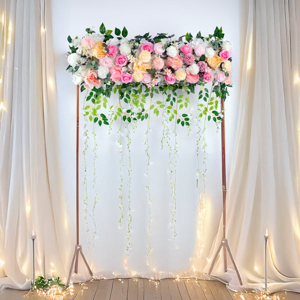1M Artificial Flower Runner Arrangement Panel Wall Rose Diy Wedding Party D&Eacute;Cor Artificial Plants