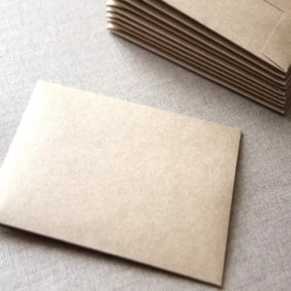 50 X Brown Kraft Envelopes For Wedding Cards Other Party Supplies