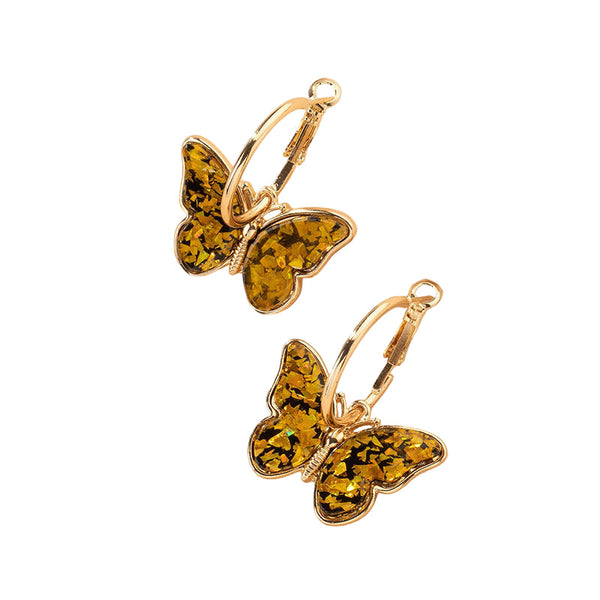 Alloy Advent Calendars With Electroplated Colourful Butterfly Studs Seasonal Decorations