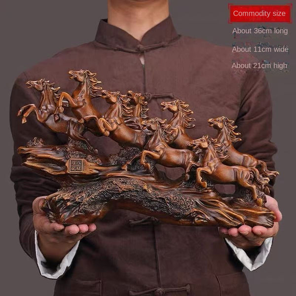 Craftsmanship Resin Feng Shui Ornament Office Boss Desk Figurines