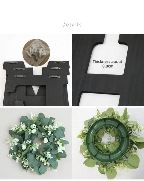 Home Wooden Alphabet Living Room Dining Room Wall Decoration Wall Decoration Dog Bowls