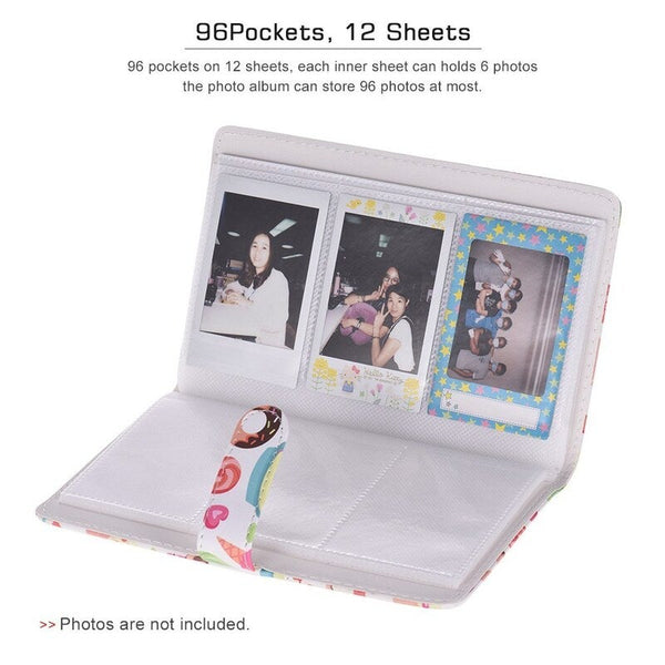 96 Pockets Mini Photo Album Book For Fujifilm Instax 8 7S 70 25 50S 90 Color Films Camera Paper Name Card Credit 3 Photo Albums & Boxes