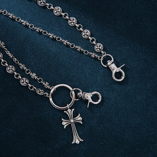 Cross Sword Waist Chain Lobster Buckle Pendant Jeans Bag Hanging Body Chains