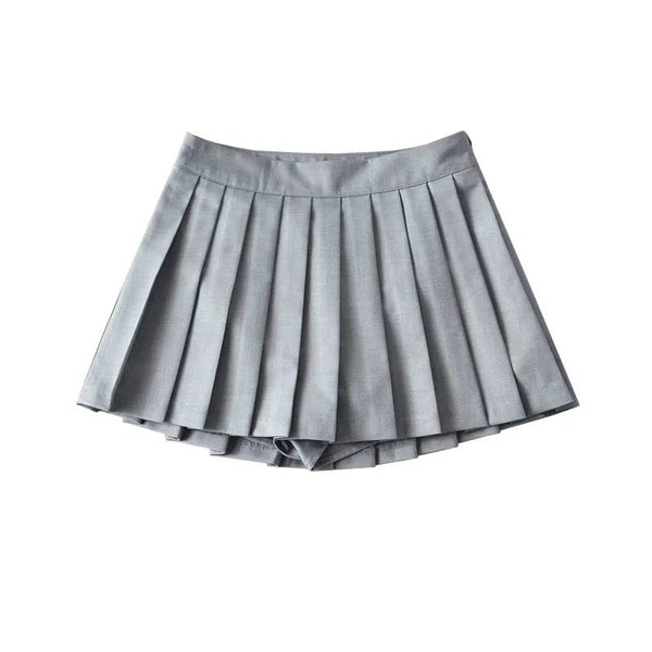 Girls Pleated Skirt Women's Summer Short Korean Style High Waist A Line Skirts