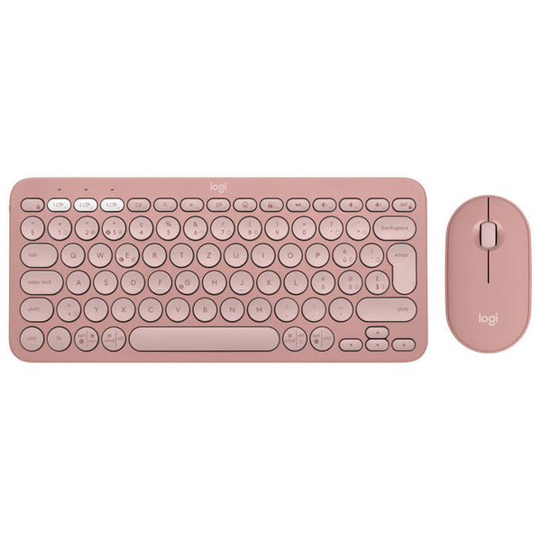 Logitech K380 Mini Bluetooth Wireless Keyboard Tablet Phone Pebble2+K390 Set Keyboards