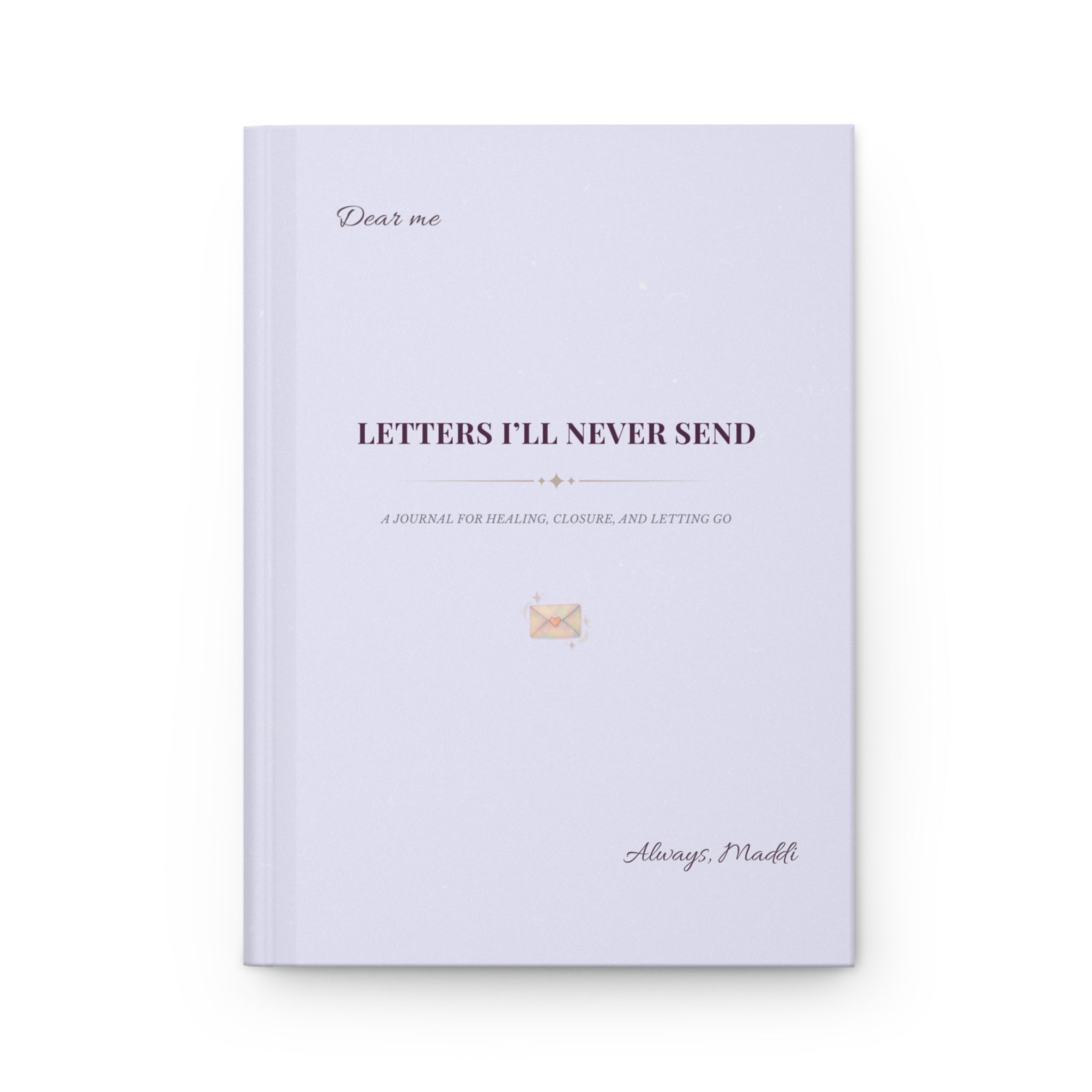 Purple Healing Journal Letters I'll Never Send Self Care Diary Mindfulness Notebook Emotional Release Gift For Writers Personal Organisers