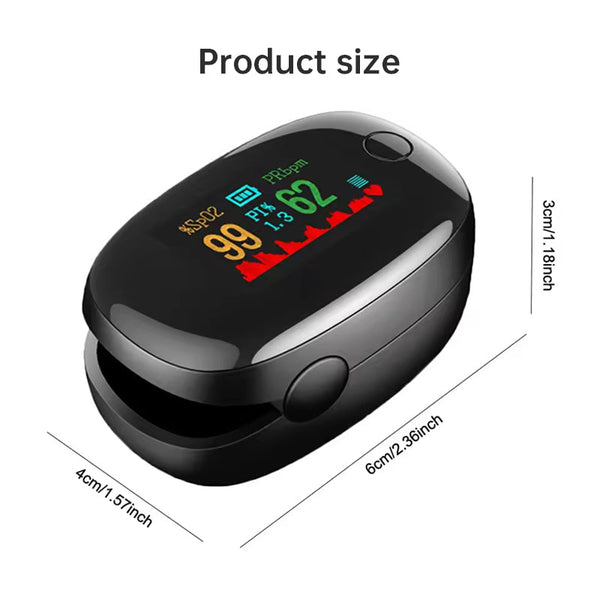 Reusable Lightweight Finger Pulse Oximeter For Outdoor Enthusiasts (Hiking Skiing Cycling) Oximeters