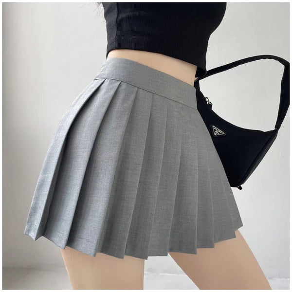 Girls Pleated Skirt Women's Summer Short Korean Style High Waist A Line Skirts
