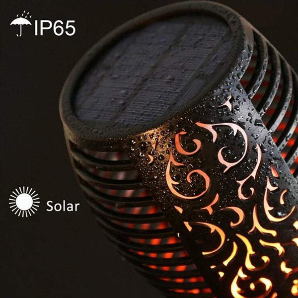 Garden Ground Lights 96 Led Solar Waterproof Flames Torches Outdoor Decorative Outdoor Lighting Accessories