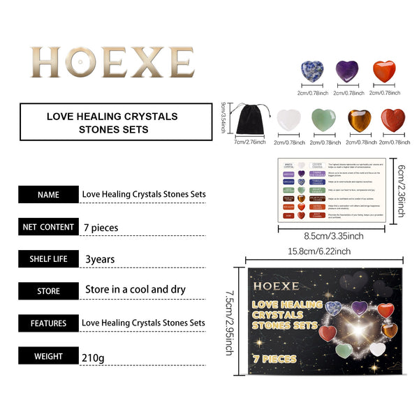 Heart Healing Crystal Chakra Kit Pendulums