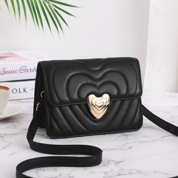 Elegant Heart Love Lock Handbag Crossbody Bag Women Women's Bags & Handbags