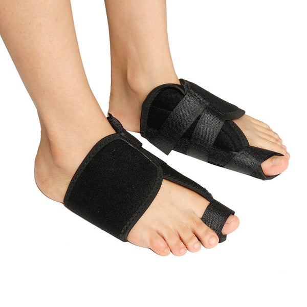 Black Breathable Adjustable Bunion Corrector Foot Pain Relief