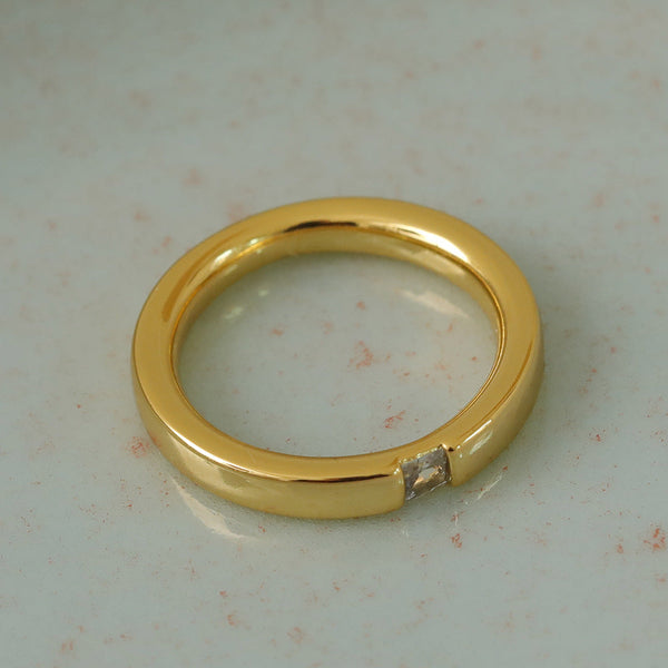 Veile Studios Smooth Ring For Female Index Finger Diamond Studded Cold Style Fashion Rings