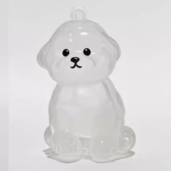 A Transparent Diy Pet Hair Memorial Keychain Box Sweet Keepsake For Dog Lovers. Keyrings