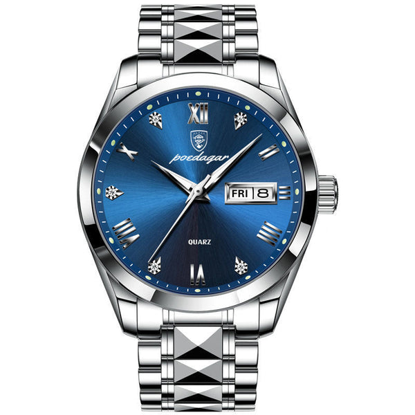 Veile Studios Waterproof Luminous Double Calendar Men's Wrist Watch Jewelry Watches