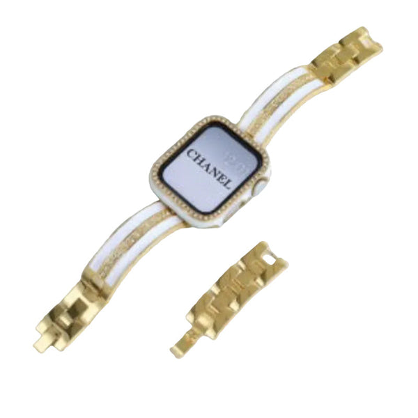 Curved Metal Strap Suitable For Apple Iwatch 11Th Generation 10/987 Watch Bands