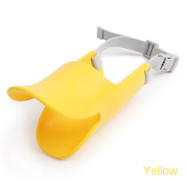 Dog Muzzle Anti Bite And Anti Bark Silicone Duckbill Comfortable Breathable Adjustable Strap Pet Mask Bark Control