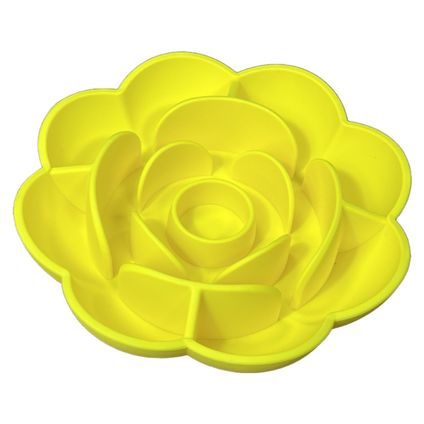 New Dog Bowl Pet Feeder Licking Silicone Slow Flower Dog Bowls