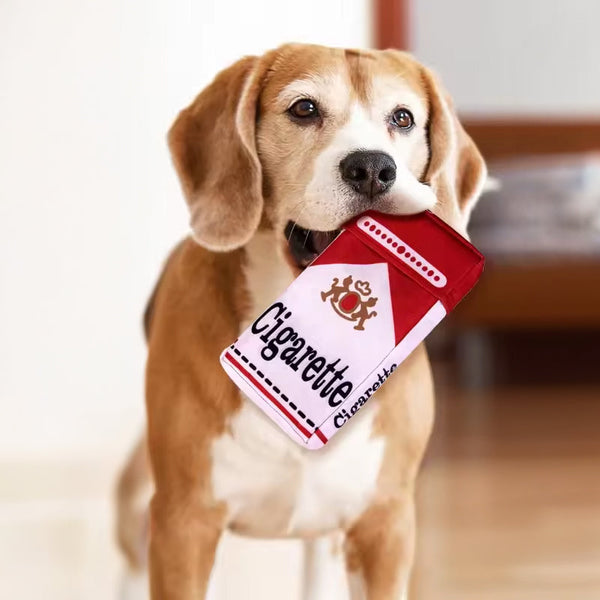 Ciga Rette Like Dog Toy A Pet Self Entertainment Plush That Is Chew Resistant And Helps With Teething Dog Toys