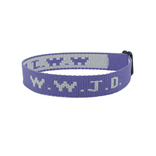 Alphabet Jacquard Printed Wrist Strap Bracelet Unisex Wwjd Adjustable Bracelets
