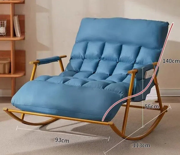 Rocking Chair Adult Lounge Balcony Home Leisure Single Lazy Person Sofa Chairs