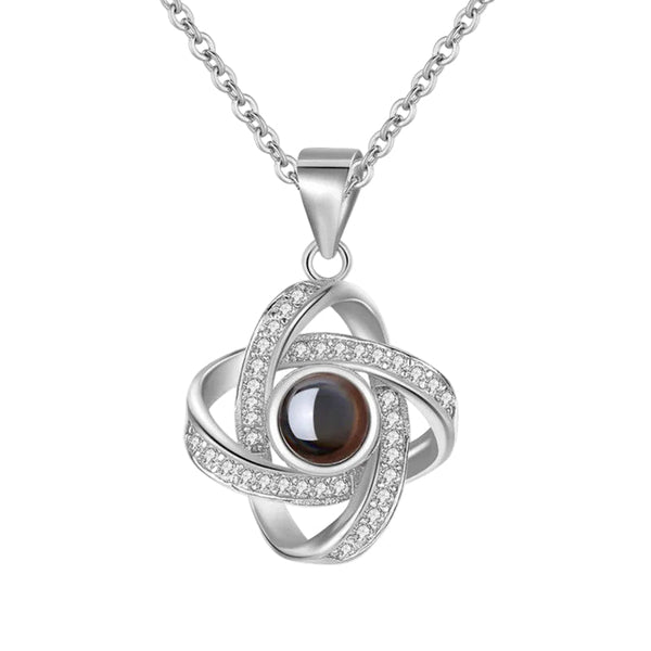 100 Languages I Love You Necklace Female Projection Pendant Minimalist Forest Style Internet Celebrity Jewelry Necklaces & Pendants