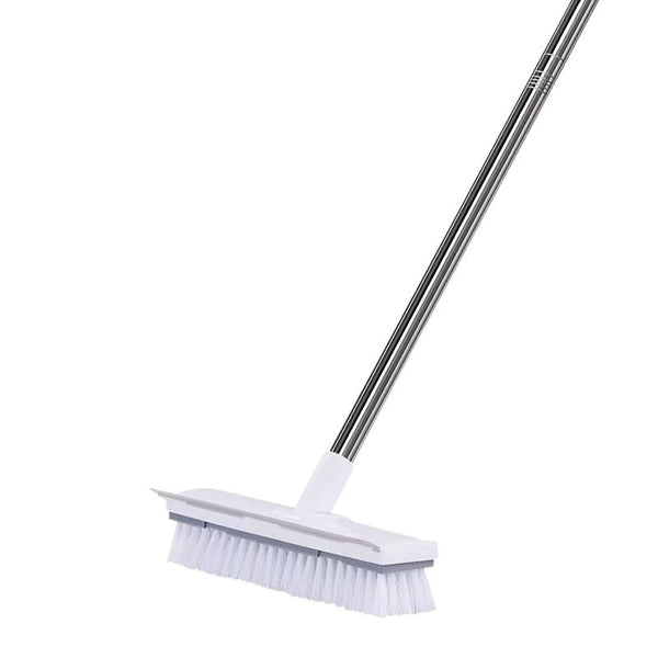 2 In 1 Floor Scrub Brush With Long Adjustable Handle. Multifunctional For Bath & Kitchen Cleaning Brushes