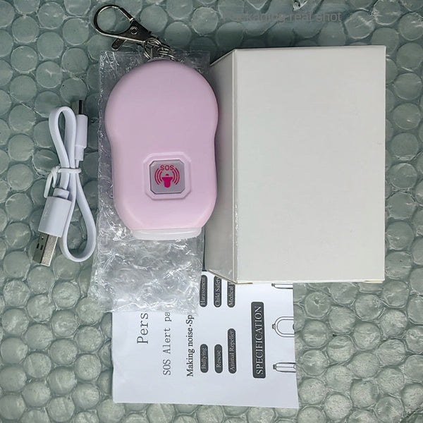 Cross Border New Charging Sos Personal Alarm For Women Self Defense Anti Attack Device With Outdoor Led Light Personal Alarms