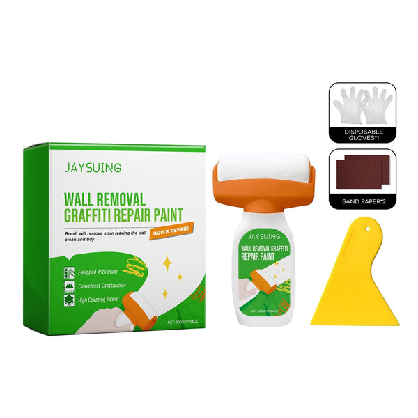 Jaysuing Wall Removal Graffiti Repair Paint, Wall Graffiti Stain Cover Repair Home Self Painted Wall Paint Paint Sprayers