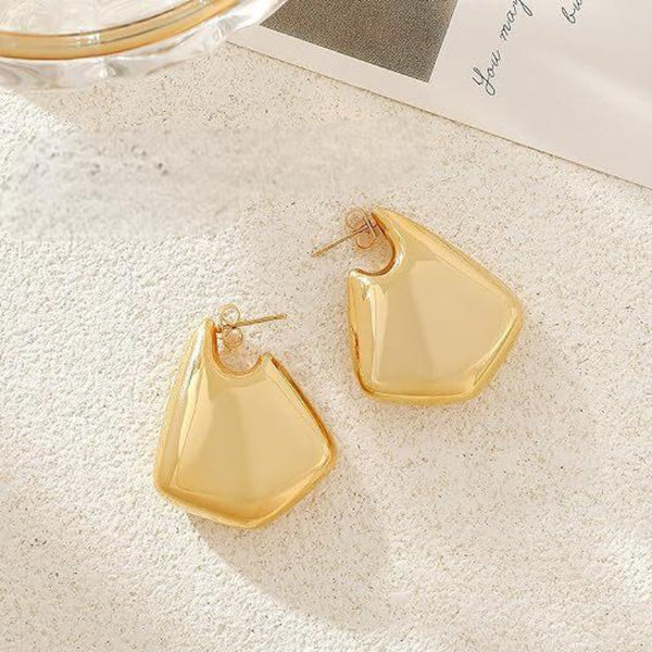 Veile Studios Water Drop Geometric Smooth Surface Minimalist Premium Earrings