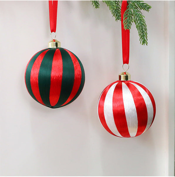 Christmas Tree Ornament 8Cm Round Ball Decoration Window Display Hanging Seasonal Decorations