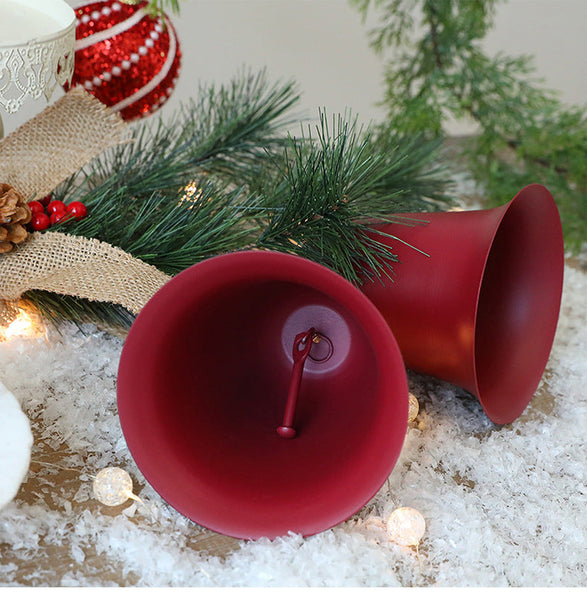 Christmas Bell Ornament Diy Indoor Door Window Wall Decoration Pine Needle Hanging Seasonal Decorations