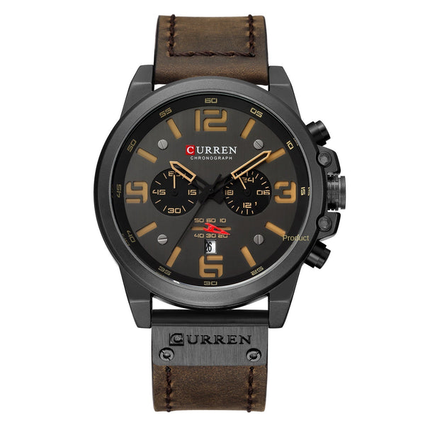 Men's Watch Sports Six Pin Quartz Calendar Waterproof Belt Watches