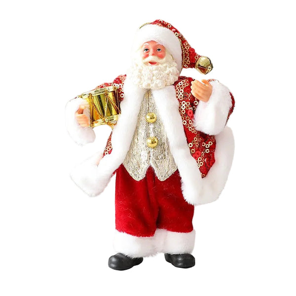 Santa Claus Plush Toy Decoration For Christmas Window Display And Tree Ornament Seasonal Decorations