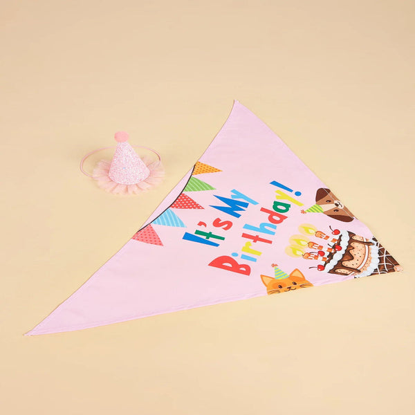 Dog Happy Birthday Decoration Costume Hats Bowknot Bandana Neckerchief Bibs Banners Party Cat Pets Accessories Perros Dog Clothing & Shoes