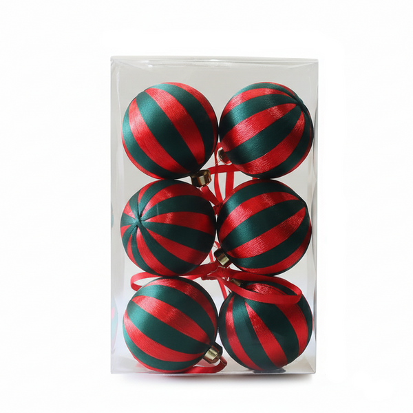 Christmas Tree Ornament 8Cm Round Ball Decoration Window Display Hanging Seasonal Decorations