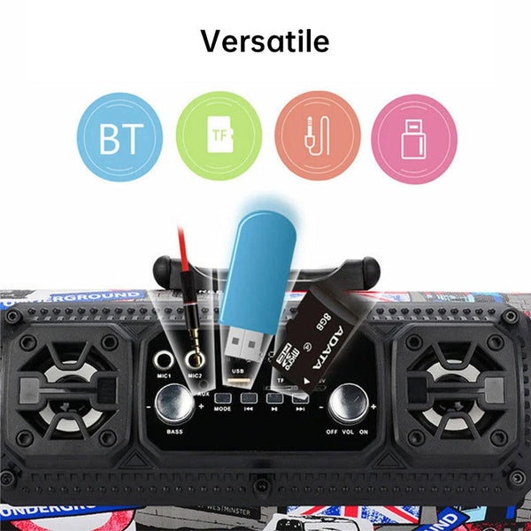New Wireless Karaoke Smart Bluetooth Speaker Car Audio Subwoofer Gift For Computers/People Street Fashion Audio Docks & Mini Speakers