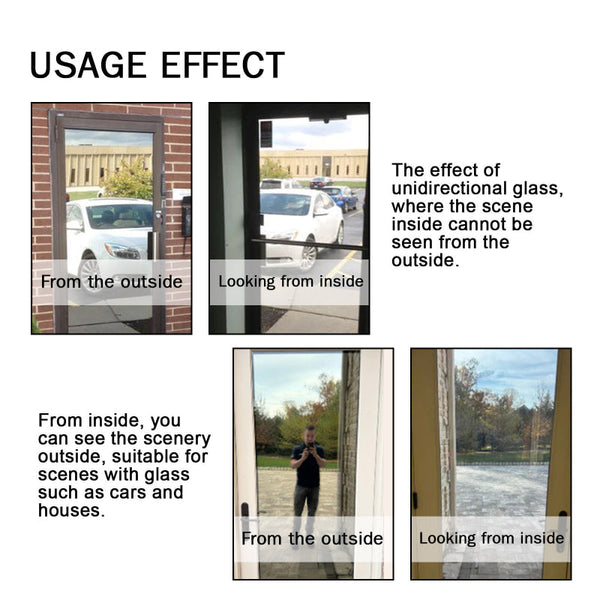 Nano Coat One Way Mirror Sponge, Car Windshield Bathroom Office Floor To Ceiling Window Glass Nanosponge Wipe Squeegees & Window Cleaning