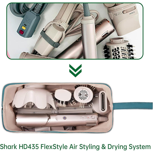 Beige Case For Dyson Airwrap & Revlon Tools: Travel Bag Organizer. Hair Dryers