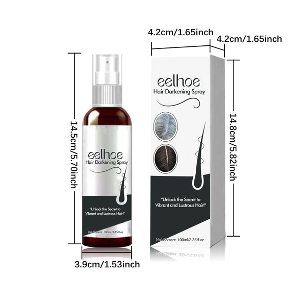 Hair Darkening Spray Natural Black Cover White Smooth Shiny Moisturizing Dense Conditioning Sets & Kits