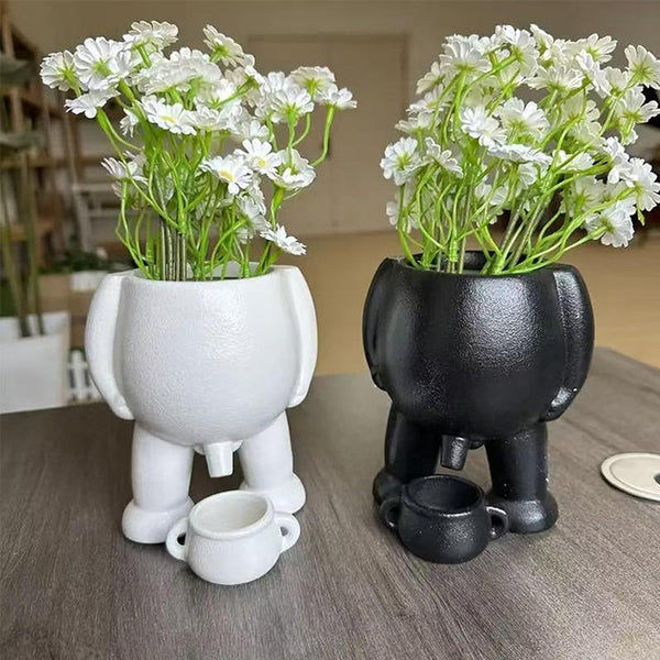 Funny Peeing Vase Planter: A Whimsical Decor Piece For Your Home Or Garden. Ideal Succulents And Makes Great Novelty Gift! Vases