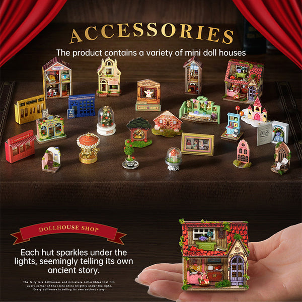 Diy Fairy Tale Wonderhous: Mini Bookends Assembleable Houses Gifts Home Decor Doll Houses
